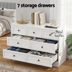 Artiss 7 Chest of Drawers Dresser Table White