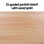 Artiss Coffee Table Oval 110CM Pine Alva