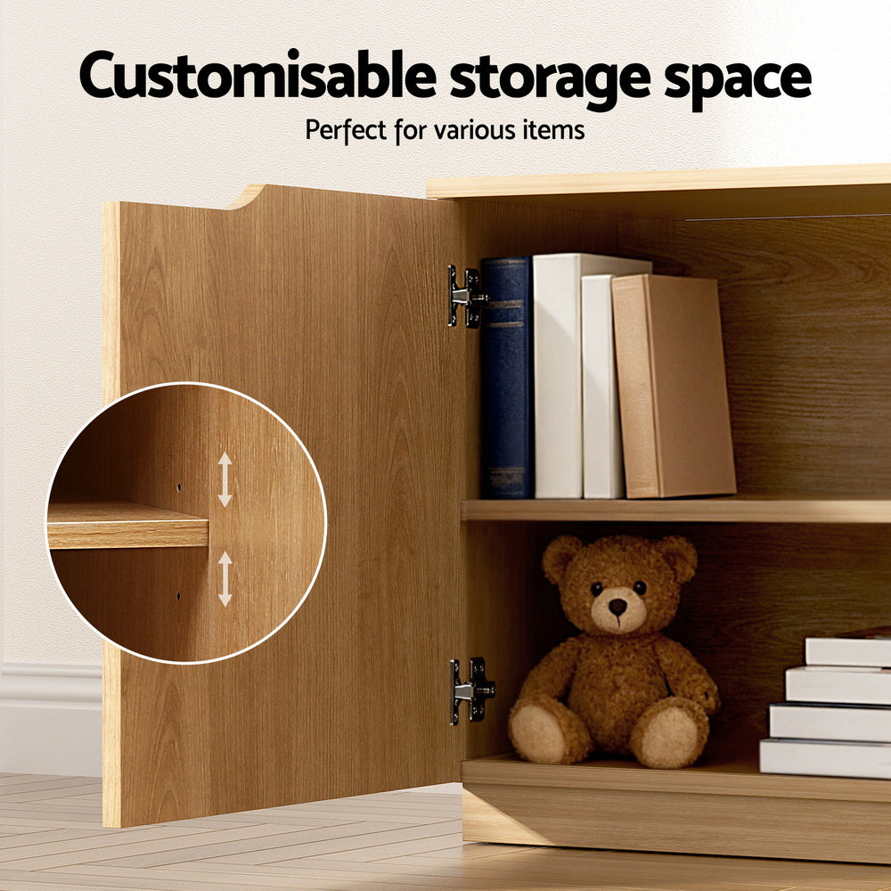 Artiss TV Unit Entertainment Unit Storage Cabinet 180cm Pine