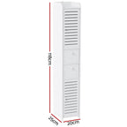 Artiss 2X Bathroom Toilet Storage Cabinet Laundry Tallboy Cupboard