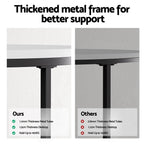 Artiss Nesting Coffee Table Set of 2 Marble Effect