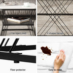 Artiss Nesting Coffee Table Set of 2 Marble Effect