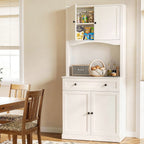 Artiss Buffet Sideboard Hutch Cabinet - BEINI White