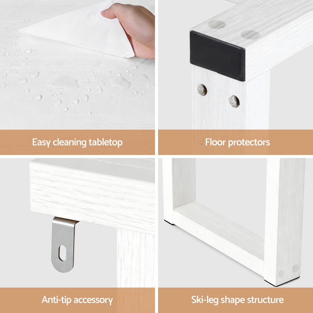 Artiss Console Table 110CM White