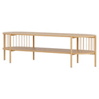 Artiss TV Unit Entertainment Unit Storage Shelf 148cm Pine