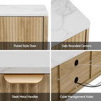 Artiss TV Unit Entertainment Unit Storage Drawer Shelf 150cm Pine