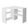 Artiss Corner Computer Desk Shelves CPU Stand L-shape Home Office Workstation Desks