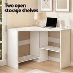 Artiss Corner Computer Desk Shelves CPU Stand L-shape Home Office Workstation Desks