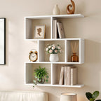Artiss Floating Wall Shelf Bookshelf 3-Tier Display Storage Organiser White