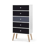 Artiss 5 Chest of Drawers - BONDS White