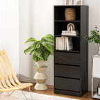 Artiss 3 Chest of Drawers Tallboy Cabinet Black