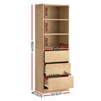 Artiss 3 Chest of Drawers Tallboy Cabinet Pine