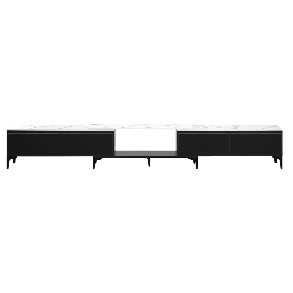 Artiss TV Cabinet Entertainment Unit Stand Extendable Black
