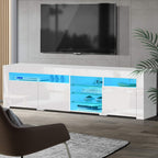 Artiss Entertainment Unit TV Cabinet LED 180cm White Bobi