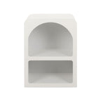 Artiss 2x Bedside Table 2 Shelves - ARCHED White
