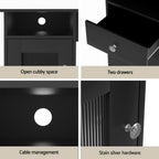 Artiss Computer Desk Home Office Study Desks L-shaped Corner Table with Storage