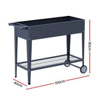 Green Fingers Raised Garden Bed x2 Elevated 100X40X80cm Planter Box Raised Container Herb
