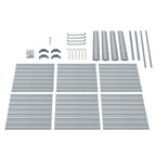 Green Fingers Garden Bed 320x80x77cm Planter Box Raised Container Galvanised Herb
