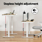 Artiss Standing Desk Motorised Electric Dual Motor Draw 120CM Oak