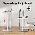 Artiss Standing Desk Motorised Electric Desks Drawer 120CM White