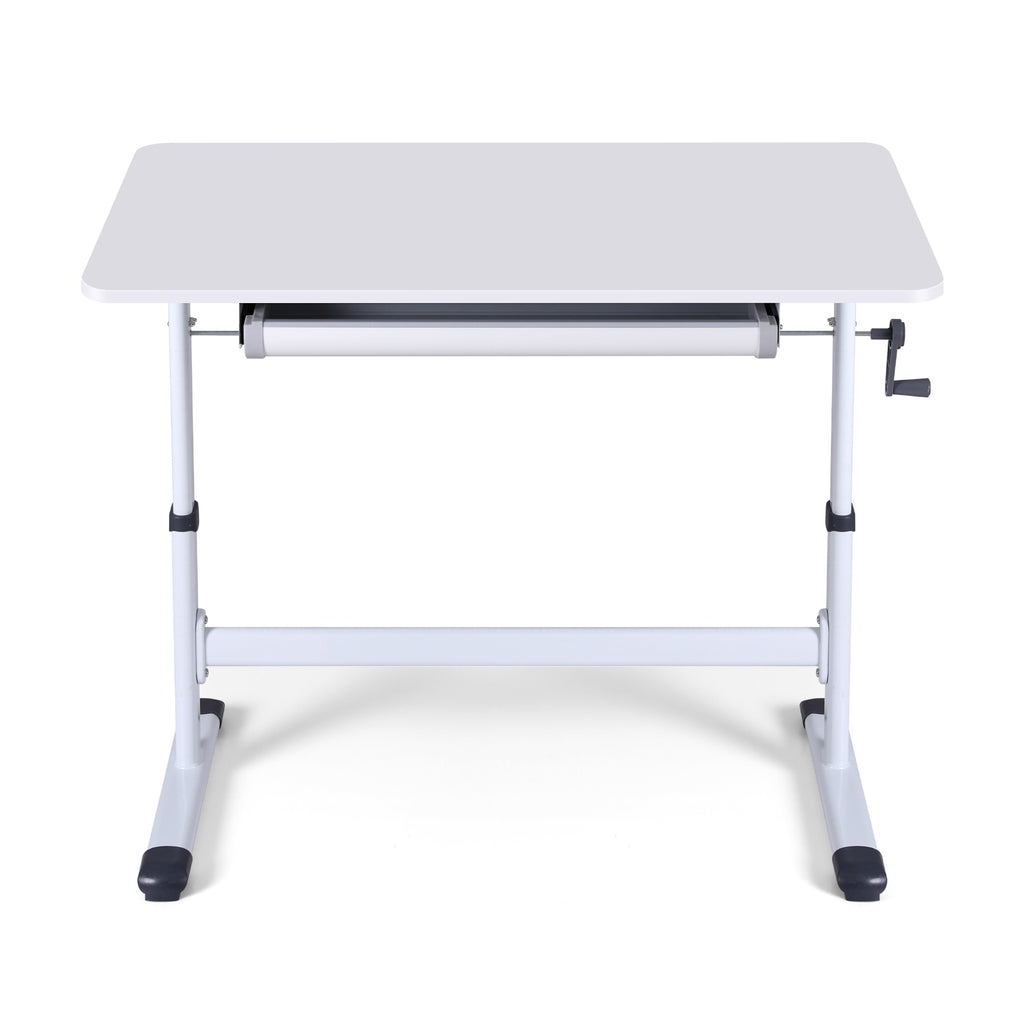 Artiss Standing Desk Height Adjustable Workstation Computer Desks Study 100CM White