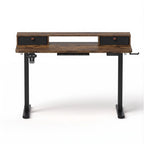 Artiss Electric Standing Desk Height Adjustable Home Office 120cm Rustic Brown