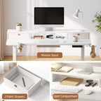 Artiss Electric Standing Desk Height Adjustable Home Office 120cm White
