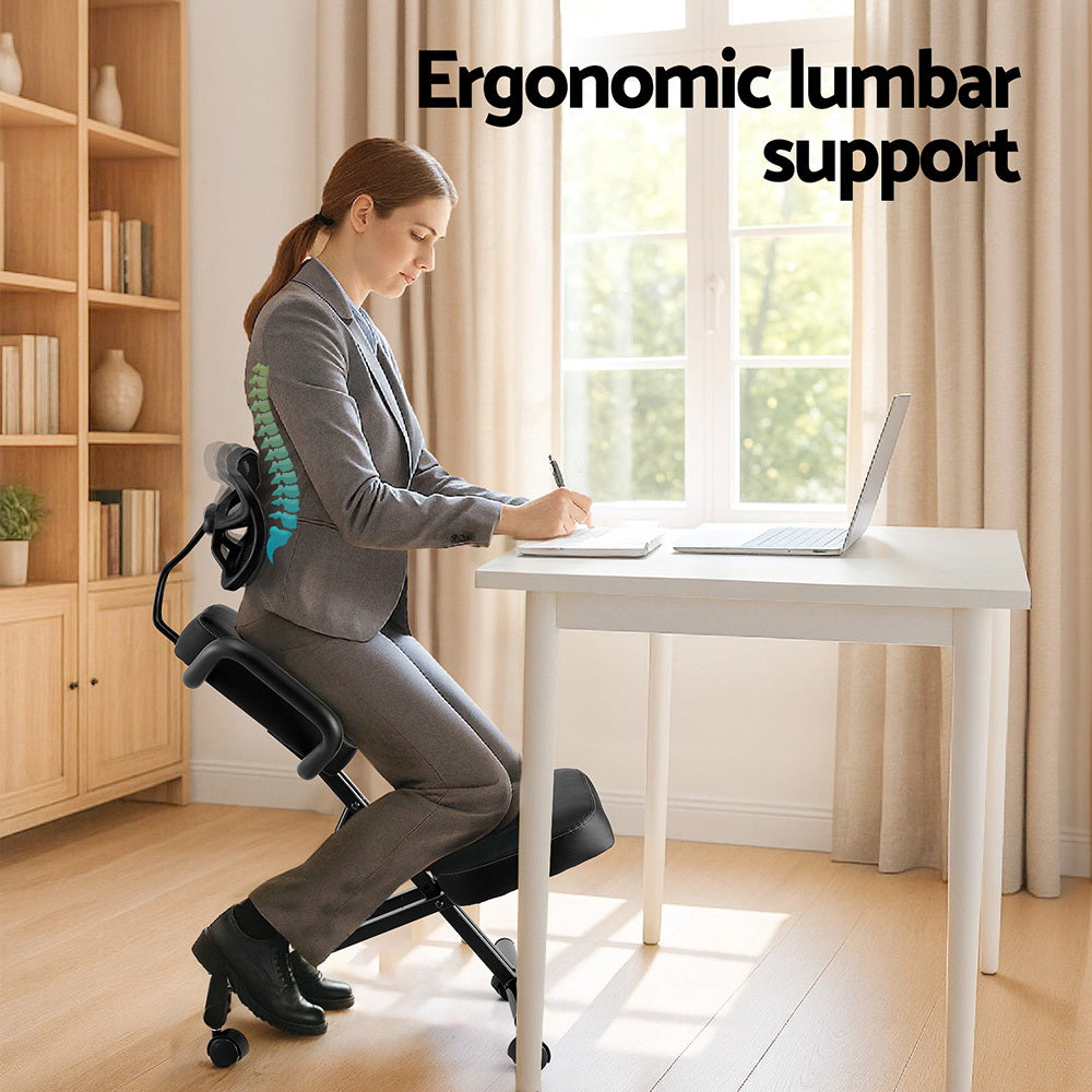 Artiss Kneeling Chair Ergonomic Office Home Knee Seat Posture Back Stretch Rest
