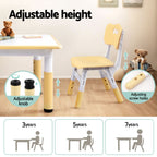 1 Keezi Kids Table and 4 Chairs Set Graffiti