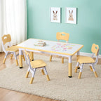 1 Keezi Kids Table and 4 Chairs Set Graffiti