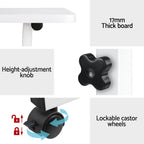 Artiss Laptop Desk Table Adjustable 60CM White