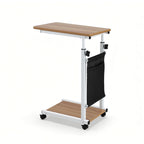 Artiss Laptop Desk Height Adjustable Mobile Workstation Computer Desks 48CM Oak
