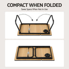 Artiss Laptop Desk Bed Table Foldable Portable Desktop Black