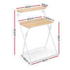 Artiss Laptop Desk Computer Foldable Study Desk Home Office Oak