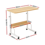 Artiss Laptop Desk Portable Sit Stand Desks Height Adjustable Workstation 80CM