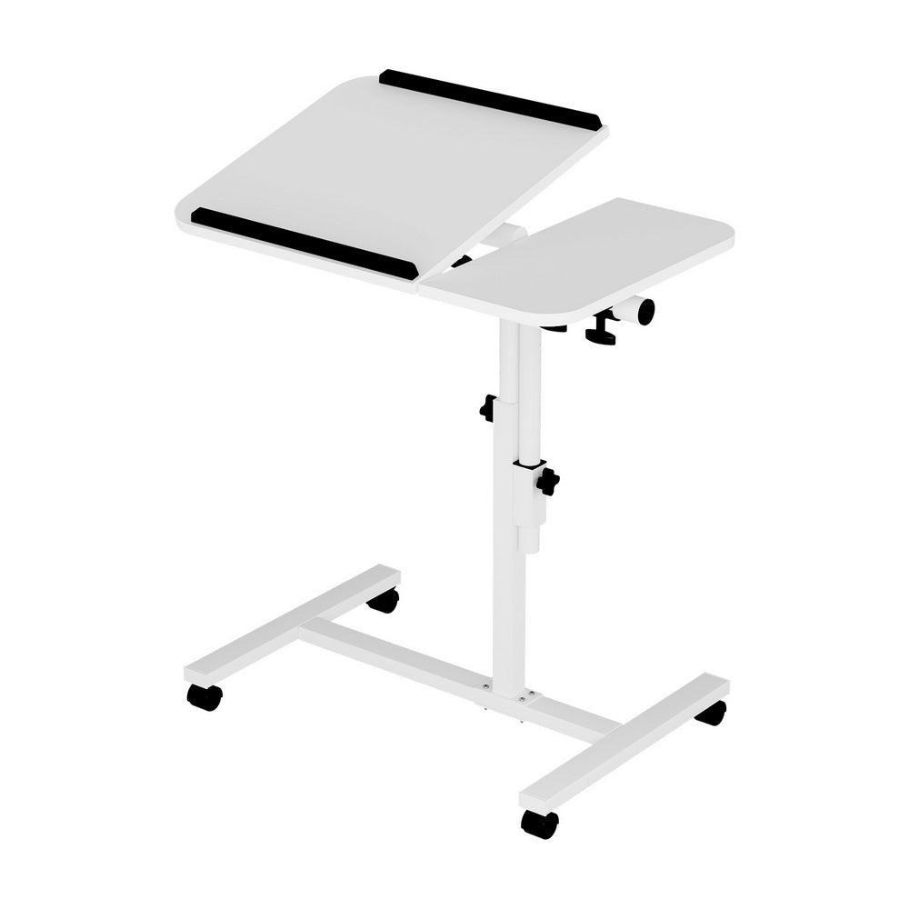 Artiss Laptop Desk Table Fan Cooling White 60CM