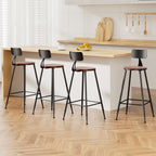 Artiss 4x Bar Stools Vintage Metal Chairs