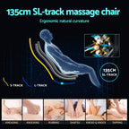 Livemor Massage Chair Electric Recliner Double Core Mechanism Massager ROWA White