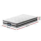 Giselle Bedding 21cm Mattress Pillow Top Single