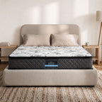 Giselle Bedding Double Mattress 24cm Pillow Top Bonnell Spring Egg Crate