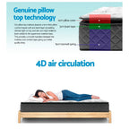 Giselle Bedding Double Mattress 24cm Pillow Top Bonnell Spring Egg Crate