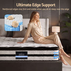 Giselle Bedding 34cm Mattress Euro Top Pocket Spring King