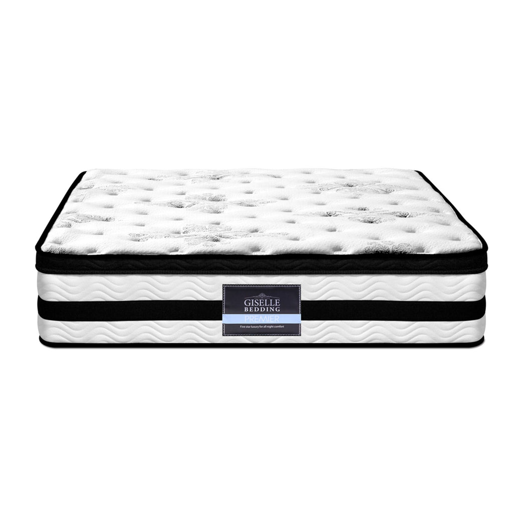 Giselle Bedding 34cm Mattress Euro Top Pocket Spring King