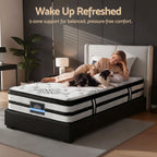 Giselle Bedding 34cm Mattress Euro Top Pocket Spring King Single