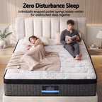 Giselle Bedding 34cm Mattress 9 Zone Latex Foam Queen