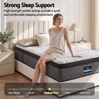 Giselle Bedding 34cm Mattress 9 Zone Latex Foam Single