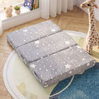 Giselle Bedding Foldable Cot Mattress for Travel Cot, Glow-in-Dark Cover