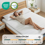 Giselle King Mattress 20cm with Reinforced Edge Support Egg-Crate Foam