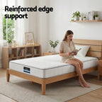 Giselle King Single Mattress 20cm with Reinforced Edge Support Egg-Crate Foam
