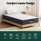 20cm Giselle Mattress Single Bed Pocket Spring Mattresses